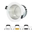 LED recessed spotlight silver reflector
