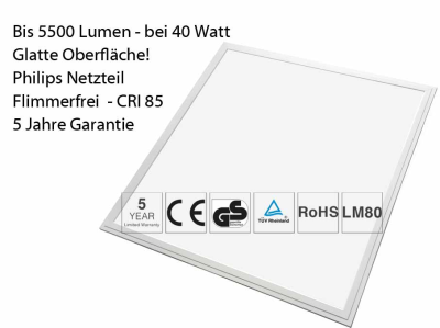Neue Serie helle LED Panels 62x62cm...