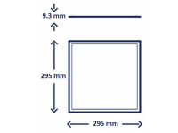 LED-Panel 300 x 300mm UGR<19 BAP.Helle 1500 Lumen wei&szl