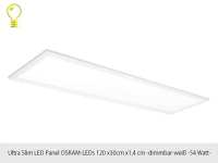 120x30cm LED panel w. OSRAM-LEDs  4500lm 14mm high...