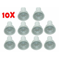 10X 7W GU10 LED tageslichtweiß 230V 110° 500 Lumen