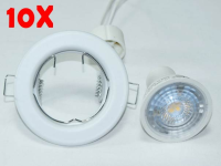 10x 7W GU10 LED Deckeneinbaustrahler wei gallery