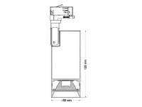 LED track spotlight dimmable CRI92 12W 1200 lumen 36° 6