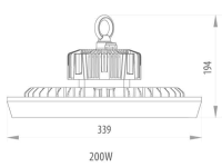 200W LED industrial lamp dimmable daylight white ENEC certif