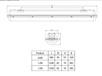 60cm Feuchraumleuchte LED IP65 2 gallery 4_2nd