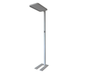 195cm LED floor lamp for office or desk in white and 195cm h