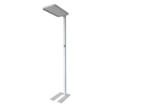 195cm LED floor lamp for office or desk in white and 195cm h