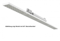 Narrow bright LED luminaire track system office CRI92...