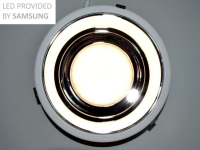 LED Deckeneinbauleuchte Silber 273mm Lichtfarbe einstellbar 