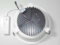 LED Deckeneinbauleuchte Silber 273mm Lichtfarbe einstellbar 