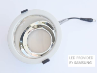 190mm LED Einbaustrahler Silber dimmbar Lochmaß 160mm 
