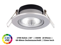 Flacher LED Einbaustrahler 230V nur 32mm gallery