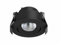 50mm Mini Einbaustrahler Schwarz 2700 Kelvin...