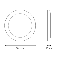 300mm recessed spotlight LED adjustable for 150-270mm ceilin