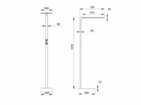 LED Floor Lamp Office dimmable with colour change 300K - 400