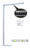 Slim elegant LED floor lamp office indirect light glare-free