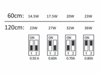 120cm LED diffuser luminaire 4000K 100,000 hours 7-year manu