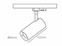 Inexpensive luminaires Track system dimmable Adjustable ligh