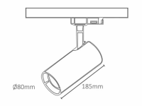 Günstiger LED Schienenstrahler einstellbare Lichtfarbe 