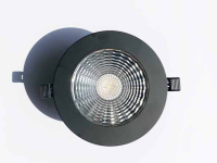 143mm LED Einbauleuchte Schwarz dimmbar Warmweiß 3000K