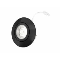 LED Einbauleuchte Bad Edelstahl matt dimmbar IP44 warmwei&sz