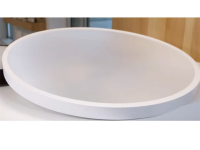 This 400mm round ceiling surface mounted luminaire supports 