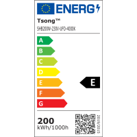 LED high-bay luminaires 200W with transparent reflectorup to