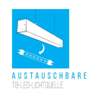 Die verbauten 120cm T8 LED Röhren erzeugen bei 18W Stro