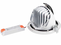 190mm recessed spotlight swivelling white 3300 lumen CRI90+ 