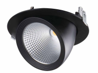 Swivelling Led spot in black with 190mm  gallery