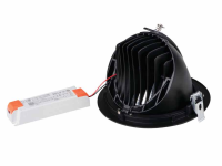 The use of large swivelling LED insert luminaires makes the 