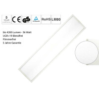 LED Panel 120x30 Büroarbeitsplatz im beliebten Ma&szlig