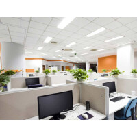 Schattenbildungen an den Rändern des LED-Panels wie sie