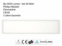 Sehr helle LED Panele 120x30 mit glatter gallery