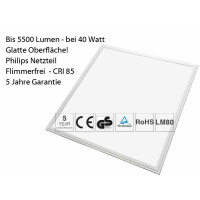 Helle Led Panels 62x62 zum Einlegen in Deckenraster in Kaset