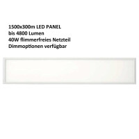 Led panel 1500x300 with a white outer rim provides up to 480