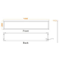 We supply the LED panel in the light colours 3000K warm whit