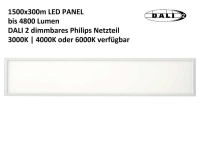 Das LED Panel 1500x300 bieten wir als eigenständige DAL