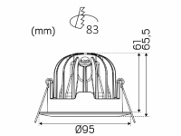 The luminaire is equipped with a DALI 2 power supply unit th