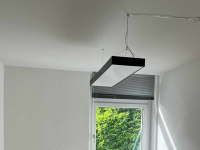 Pendelleuchte Büro 120x30cm schwarz randlos UGR19 Licht