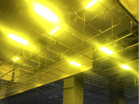 There is an aluminium rail on the back of the LED tube 150cm