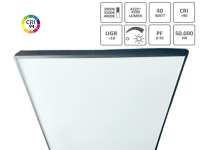 LED Deckenleuchte Schwarz 60 x60 cm mit  gallery
