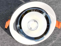 Swivelling LED recessed spotlight in various light colours a