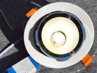 Swivelling LED recessed spotlight in various light colours a