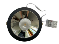 160mm Schwarzer Led Einbau Strahler dimmbar Silber Reflektor