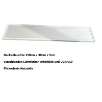 Funktionale 150 x30 cm LED Deckenleuchte als Sanierungsleuch
