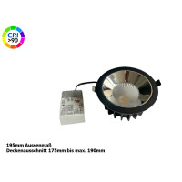 195mm Led Einbaustrahler schwarz Phasenabschnitt dimmbar Cri