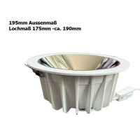 Optisch moderner 195mm Led Einbaustrahler mit CRI90+ Lichtqu