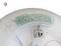 This round flat ceiling light is often sold when an attracti