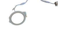 The recessed LED spotlight has a very good colour rendering 